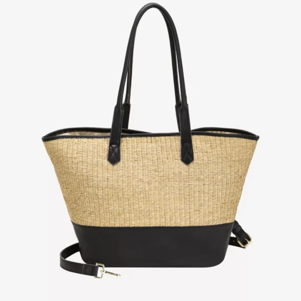 SOLEIL RATTAN TOTE BAG BLACK XL - Image 7