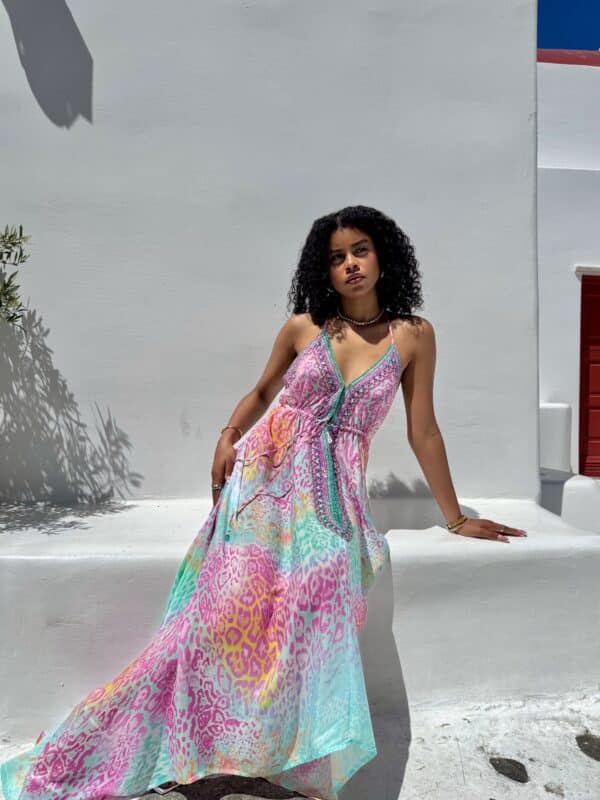 AISHA HI LOW DRESS LONG COACHELLA - Image 2