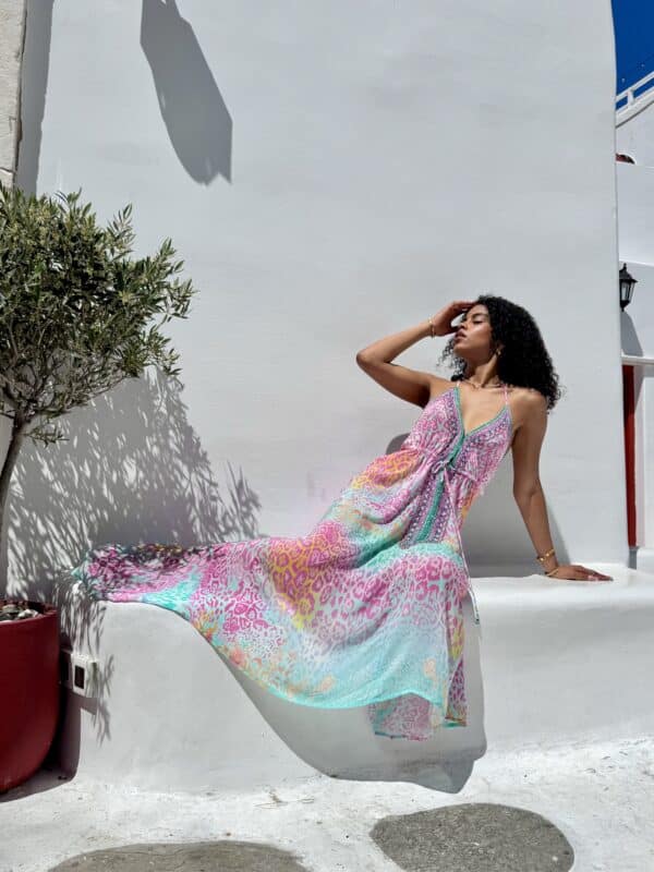 AISHA HI LOW DRESS LONG COACHELLA - Image 3