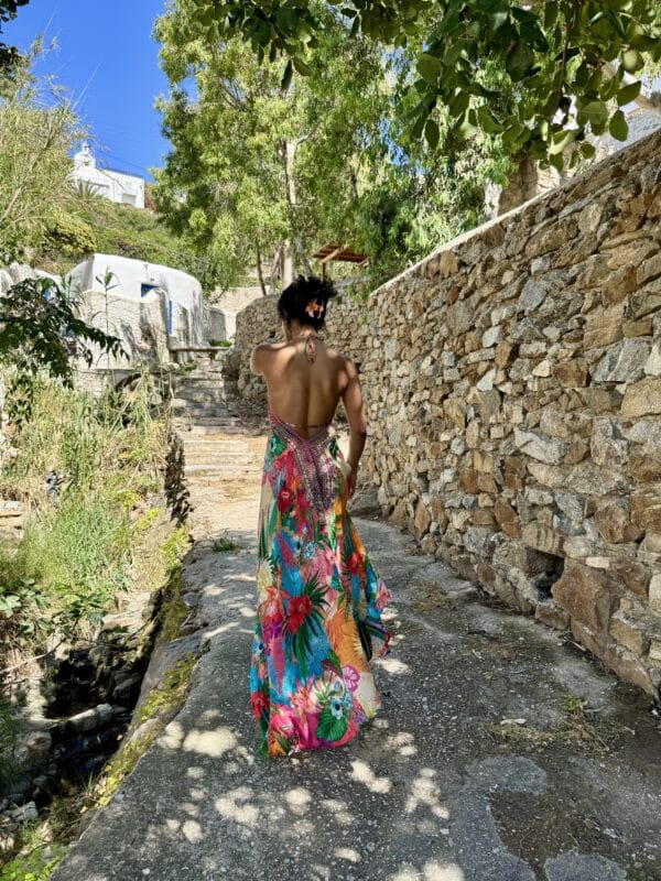 AISHA HI LO DRESS TROPICAL LONG - Image 5
