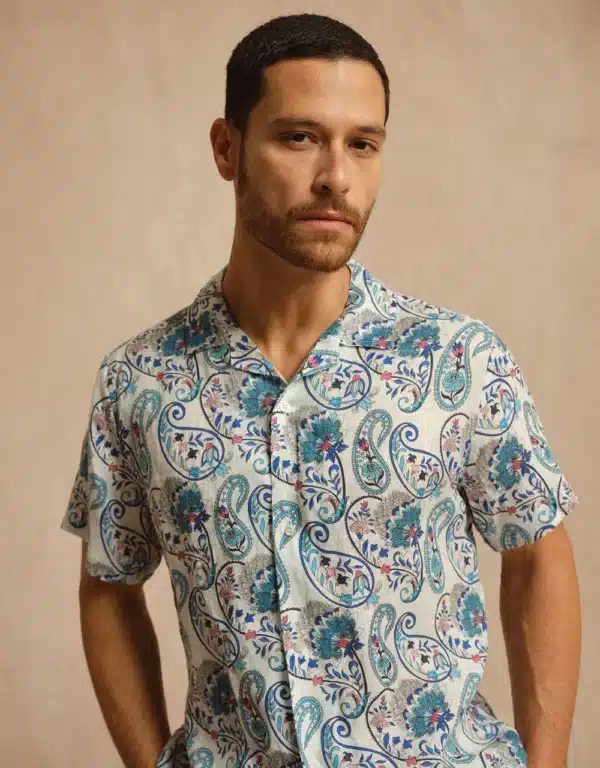 BOWLING CASABLANCA LINEN SHIRT - Image 2