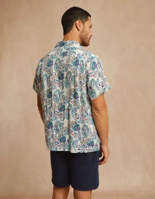 BOWLING CASABLANCA LINEN SHIRT - Image 4
