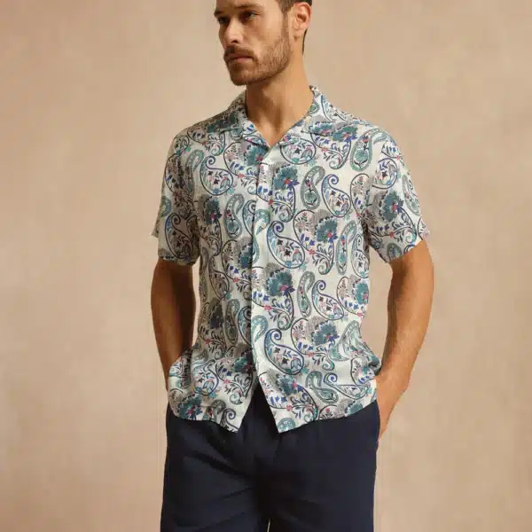 BOWLING CASABLANCA LINEN SHIRT