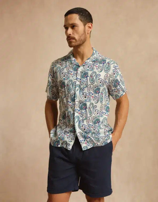 BOWLING CASABLANCA LINEN SHIRT