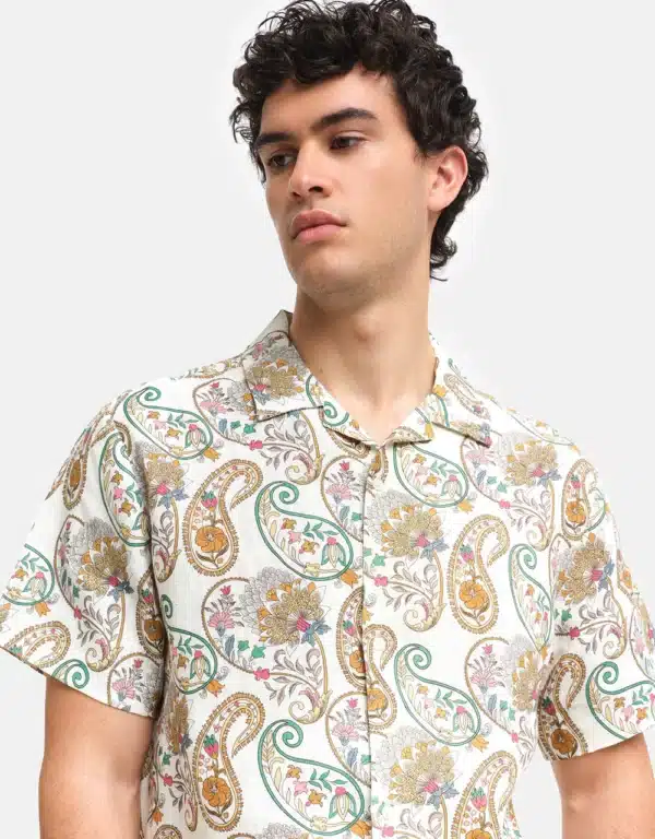 BOWLING CASABLANCA WHITE LINEN SHIRT - Image 3