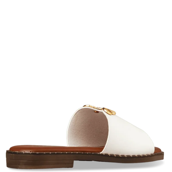 FLAT SANDALS WHITE - Image 4